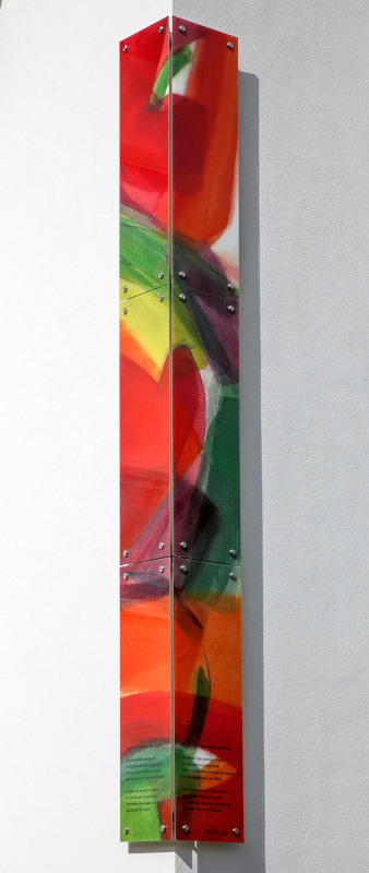 Eckverglasung in der Totalen - Südtirolersiedlung in Absam © Gestaltung Hilde Chistè © Aufnahme Dorfstterer
